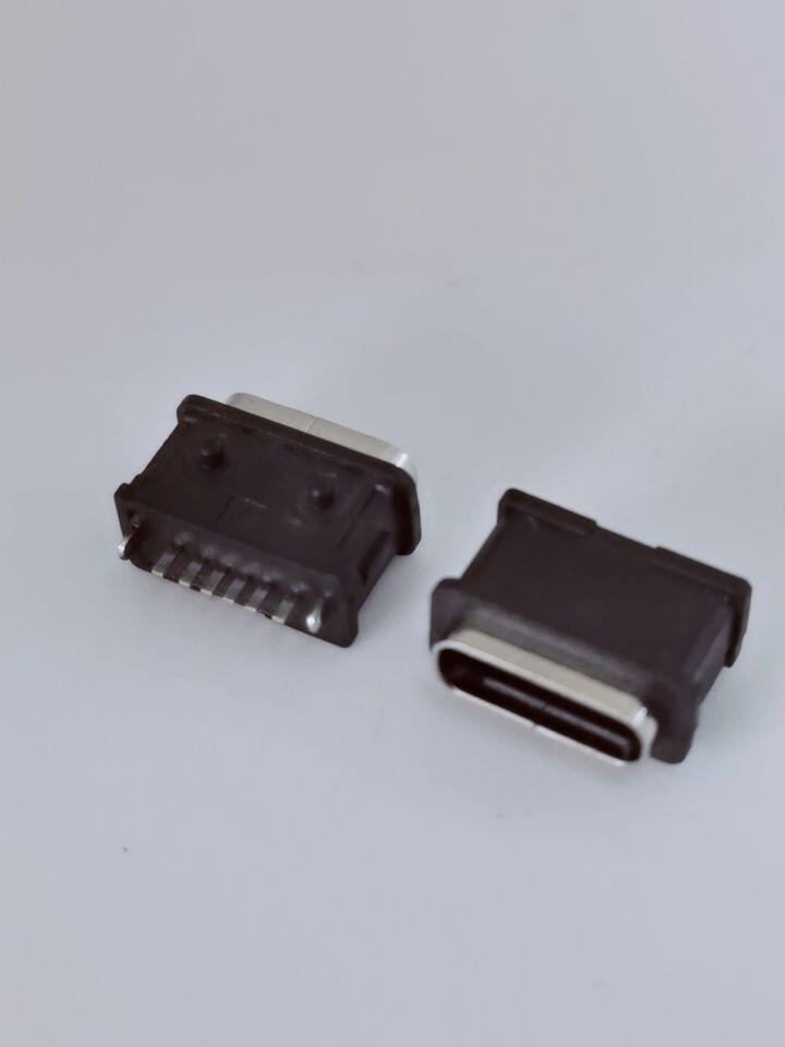 TYPE-C 6PIN ʽֱȫܷˮĸ 늄ˢֱͯBӿ